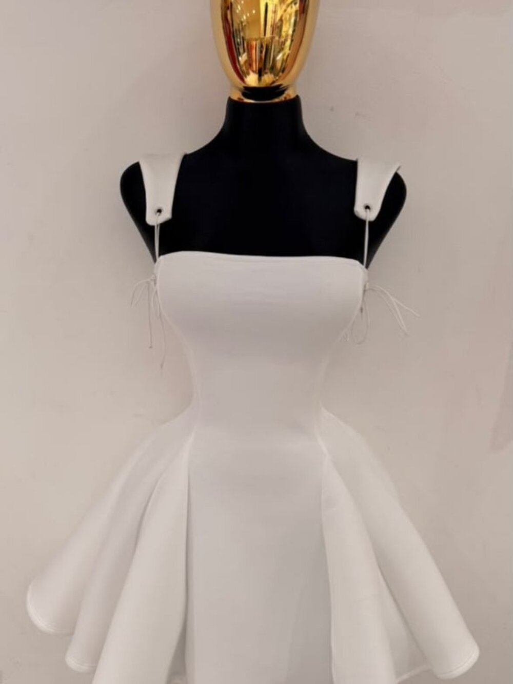 Pixie White Flare Mini Dress - Picture 3 of 8